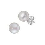 Ear studs out of Silver 925 with Fresh water pearl. Weight:2,0g.