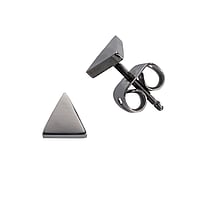 Boucles d'oreilles en titane Largeur:6mm.  Triangle