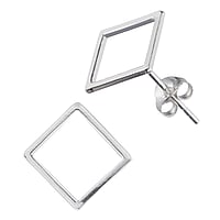 Clous d'oreille en argent Largeur:14mm.