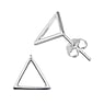 Silver ear studs Silver 925 Triangle