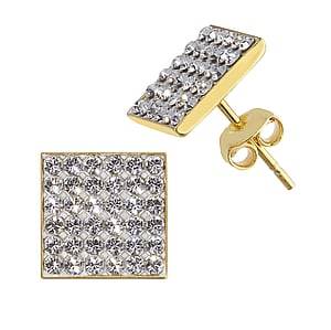 Silver ear studs Silver 925 Gold-plated Premium crystal