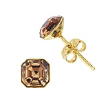 Silver ear studs Silver 925 Gold-plated Premium crystal