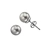 Silver ear studs Silver 925 High quality synthetic pearl with a crystal core