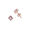 Silver ear studs Silver 925 Amethyst