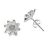 Silver ear studs Silver 925 Flower