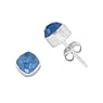 Shrestha Designs Silber Ohrstecker Silber 925 Blauer Quarz