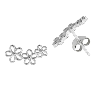 Clou De Nez Triple Lune En Argent 925 Avec Turquoise – Bijou Bohème Chic