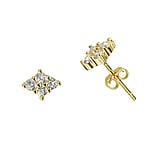 Silver ear studs Silver 925 zirconia