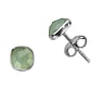 PROTSAAH Silver ear studs Silver 925 Aqua chalcedony