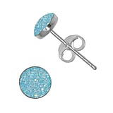 Silver ear studs Silver 925 Epoxy