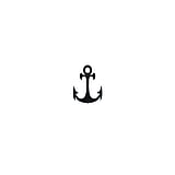Fake Tattoo Color printed on paper Skin friendly adhesive Anchor rope ship