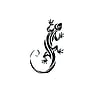 Fake Tattoo Color printed on paper Skin friendly adhesive Salamander Gecko Lizard