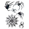 Fake-Tattoo Auf Papier gedruckte Farbe Hautvertrglicher Klebstoff Spinne Spinnennetz