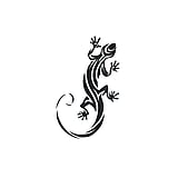 Kinder Fake Tattoo Salamander Gecko Gekko