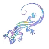 Fake-Tattoo Colore stampato su carta Adesivo amico della pelle Salamandra Gecko Gekko