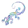 Fake Tattoo Color printed on paper Skin friendly adhesive Salamander Gecko Lizard