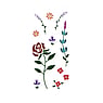 fake-tattoo In kleur gedrukt op papier Huidvriendelijke lijm bloem blad blaadje plantpatroon