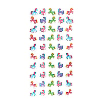 Fingernail tattoo Width:4,3cm. Height:8,4cm.  Unicorn Horse Stallion Colt Foal Donkey Unicorn