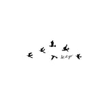 fake-tattoo In kleur gedrukt op papier Huidvriendelijke lijm adelaar vogel ooievaar Letter Cijfer Getal