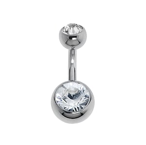 Titanium belly piercing Titanium Crystal