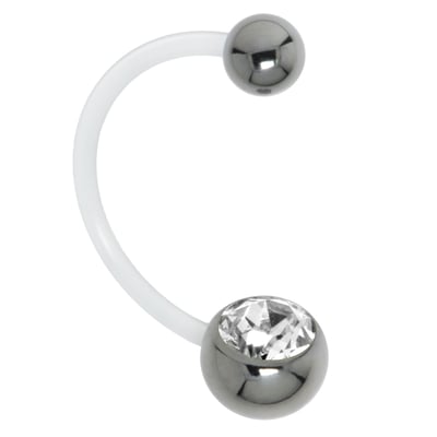 Piercing Nombril Cœur Bleu – Acier Chirurgical 316L, Pour Femme, Idéal Pendant La Grossesse