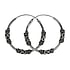 Tribal hoop earrings Silver 925 Tribal_pattern