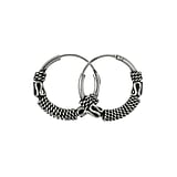 Tribal hoop earrings Silver 925 Tribal_pattern