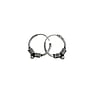 Tribal hoop earrings Silver 925 Tribal_pattern