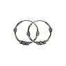 Tribal hoop earrings Silver 925 Tribal_pattern