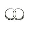 Tribal hoop earrings Silver 925 Tribal_pattern