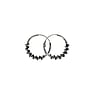 Tribal hoop earrings Silver 925 Tribal_pattern