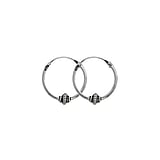 Tribal hoop earrings Silver 925 Tribal_pattern