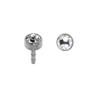 Piercing interne en Titane avec Cristal. Largeur:2,5mm.