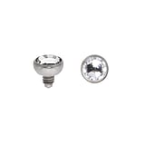 Dermal-Anchor tops Crystal Titanium