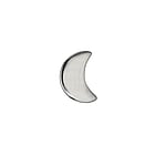 Embout Dermal-Anchor en Titane. Pas-de-vis:0,8mm. Largeur:3,4mm. Longueur:5mm. brillant.  Lune Demi lune