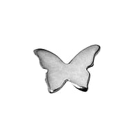 Chiusura Dermal-Anchor in Titanio. Filetto:0,8mm. Larghezza:5,5mm. Lunghezza:4mm. brillante.  Farfalla