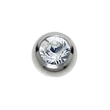 Piercing en titane 1.6mm Titane Cristal premium