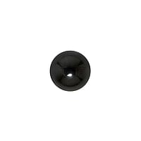 1.6mm Titan Piercing mit PVD Beschichtung (schwarz). Gewinde:1,6mm. Glänzend.