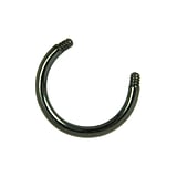 1.6mm Titan Piercing Titan PVD Beschichtung (schwarz)