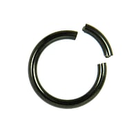 Piercing en titane 1.6mm avec Revêtement PVD noir. Pas-de-vis:1,6mm.
