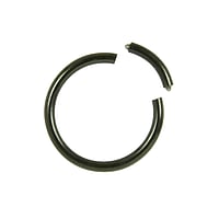 1.2mm Titanium piercing part with Black PVD-coating. Thread:1,2mm.