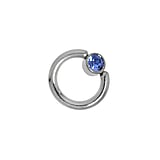 1.2mm Titane lment de piercing Titane Zircon