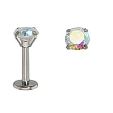 1.2mm Titane lment de piercing Titane Zircon