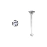 Titanium nose piercing Titanium Premium crystal