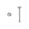 Titanium nose piercing Titanium Premium crystal