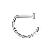 Titanium nose piercing Length:6,5mm. Cross-section:0,8mm. Cross-section:1,0mm.