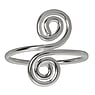 Anillo de pie Plata 925 Espiral