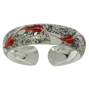 Toering Silver 925 Enamel Wave Heart Love