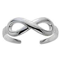 Toering out of Silver 925. Width:5,5mm. Bendable for adjustment and for wearing.  Eternal Loop Eternity Everlasting Braided Intertwined 8