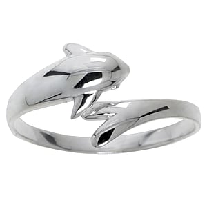 teenring Zilver 925 dolfijn